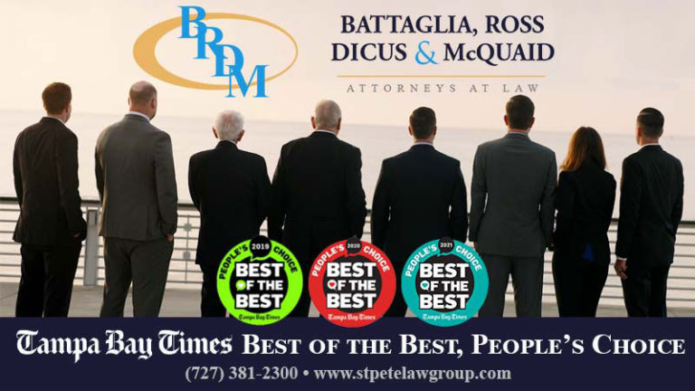 Battaglia, Ross, Dicus & McQuaid, P.A. Wins Best Law Firm for the Third Year in a Row