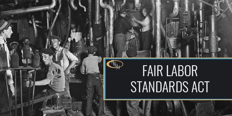 General Provisions Under the Fair Labor Standards Act
