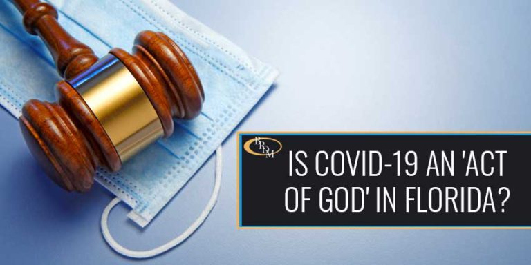 Is COVID-19 an 'Act of God' in Florida Contract Law?