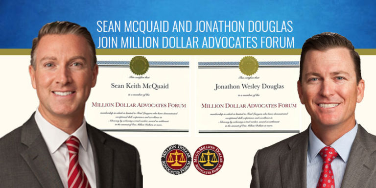 Sean McQuaid and Jonathon Douglas Join Million Dollar Advocates Forum