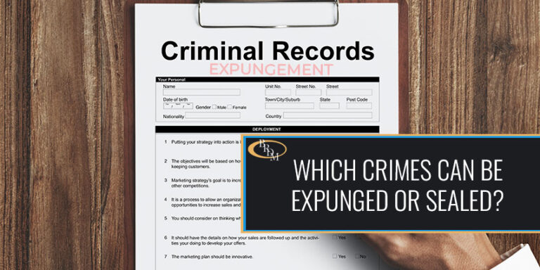 Which Crimes Can Be Expunged or Sealed in St. Petersburg?